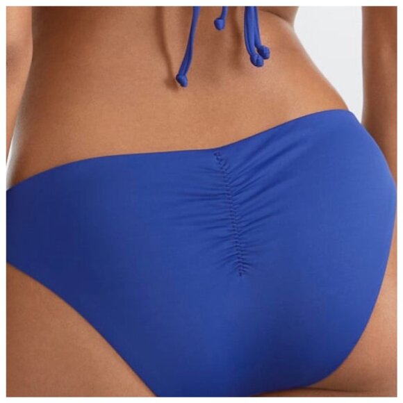 NWT Becca Adela Pant Women's Large Blue Ribbed Bikini Bottom, size Large - Picture 8 of 8